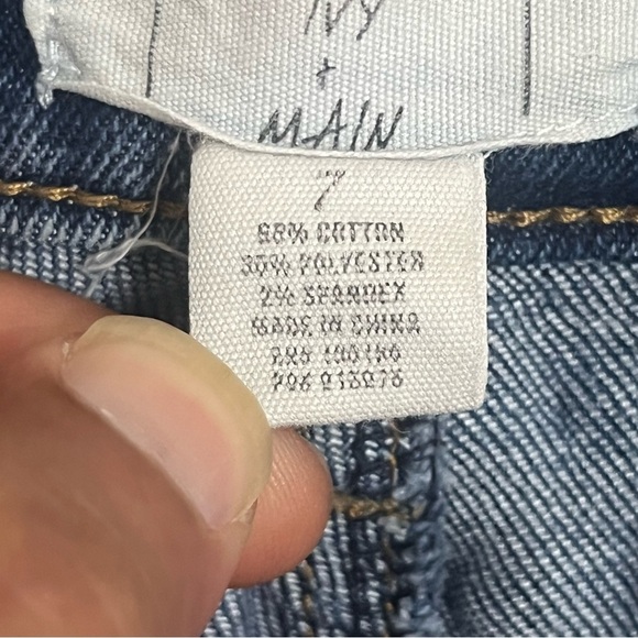 Women’s Ivy + Main Straight Leg High Rise Mom Jeans Juniors Size 7 - Picture 7 of 13